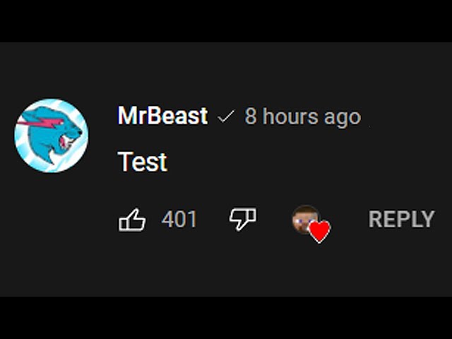 only MrBeast can comment on this video