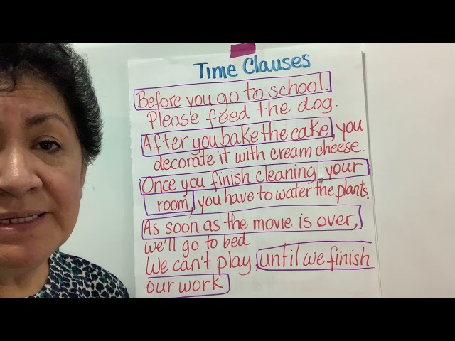 Class 96. Time Clauses