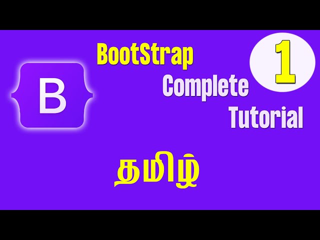 Bootstrap 5 tutorial Tamil Part 1