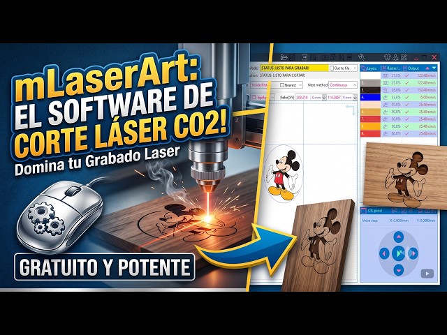 [ CO2 Laser - mLASER ART ] Installation & execution
