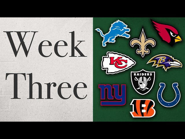 It's Week 3 and the season still doesn't make sense.