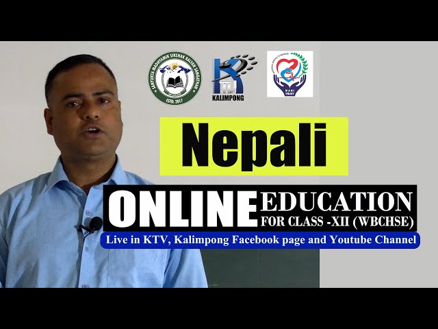 Online Education for Class-XII (WBCHSE) : (Episode 32) Subject: #Nepali