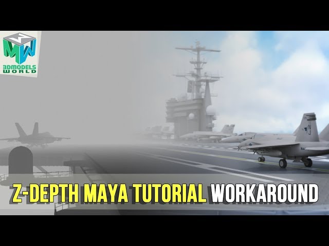 How To Render Zdepth Pass In Maya 2018 Tutorial - Camera Depth Pass Workaround