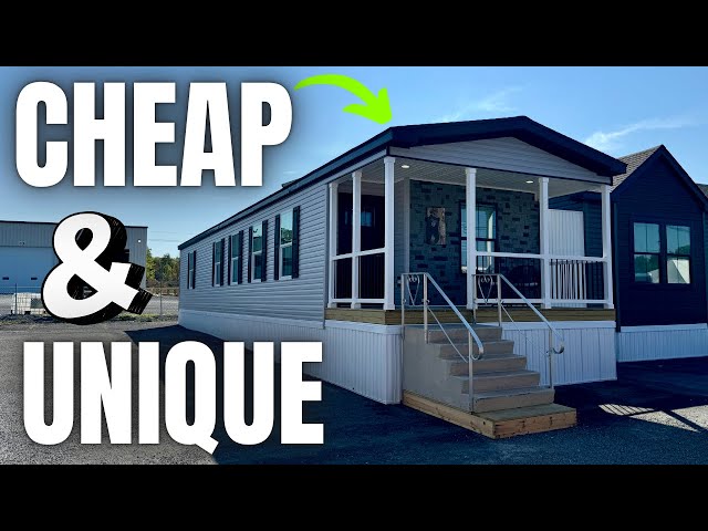 VERY "DIFFERENT" single wide mobile home & AFFORDABLE! Prefab House Tour