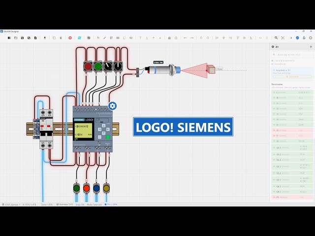 Wiring and Programming the Siemens LOGO! in EduVolt Designer | Step-by-Step
