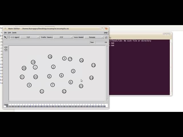 Nam editor  for simple NS2 programming