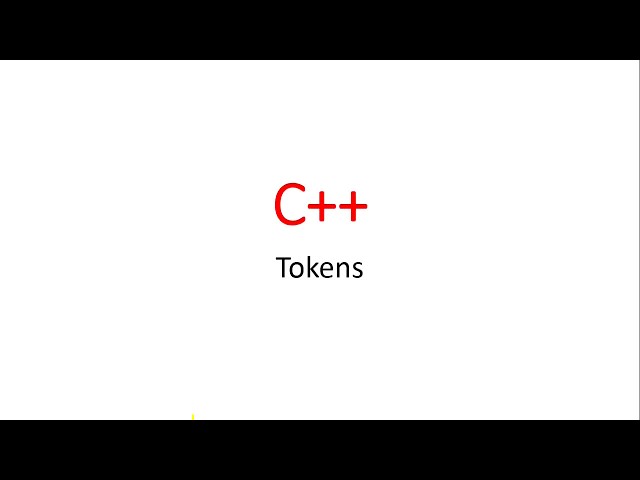 Lec-3: C++ Tokens