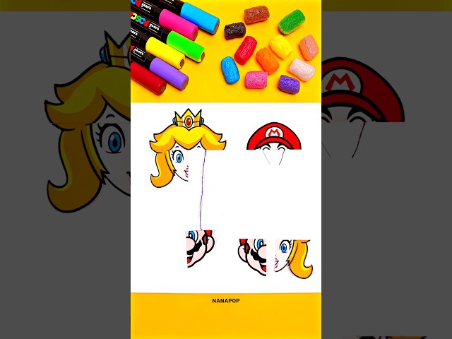 The Super Mario Galaxy Movie Princess Peach & Mario Face Rope Correcting Challenge Game🤩