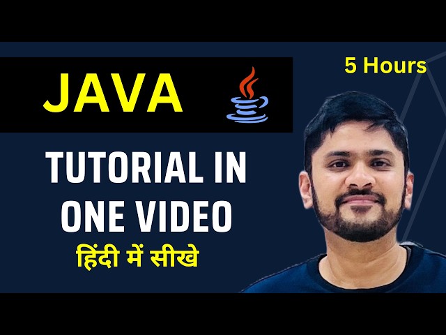 Java Tutorial in Hindi | Learn in 5 hours | With Study Material | 150+ Coding Examples | Amit Thinks
