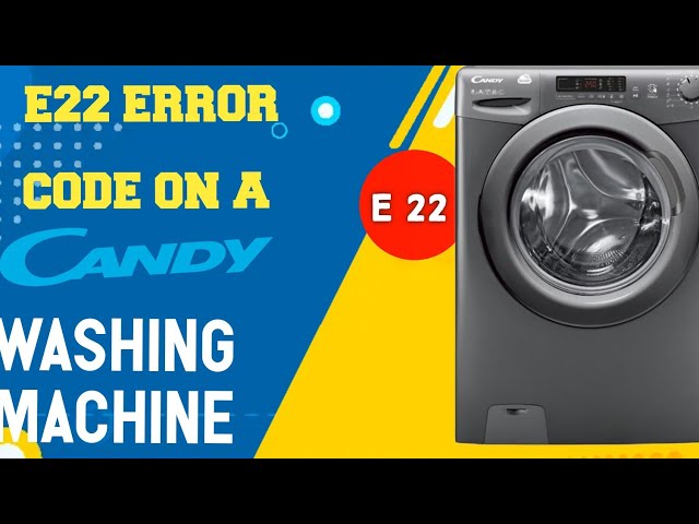 Tutorial:How to fix a E22 error code on a candy or hover washing machine