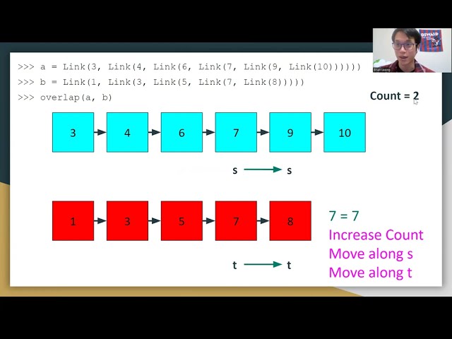 [CS 61A SU26] Discussion 8 Problem #3 Overlap (Recursive)