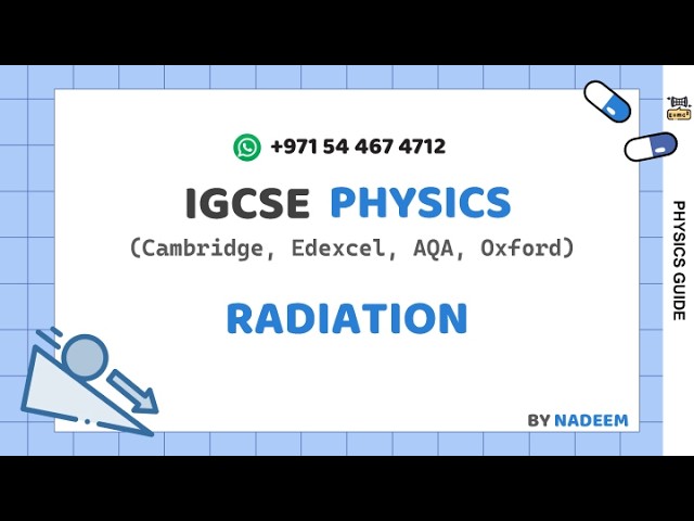 RADIATION  I PHYSICS l IGCSE l Science And Math