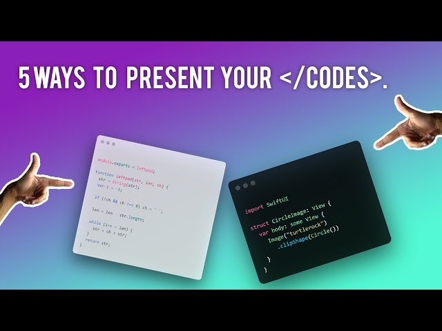 Make an awesome screenshot of your code!
