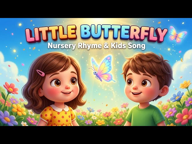 🦋 Little Butterfly! | Magical Nursery Rhyme for Kids | Twinkle Trails.  