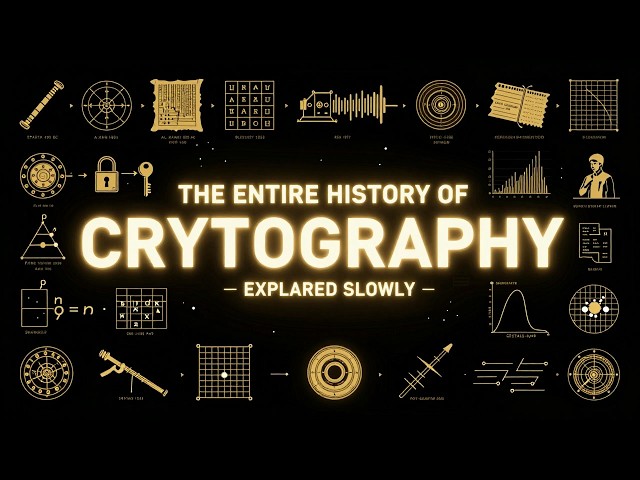 The Entire History Of Cryptography From Sparta to Quantum Codes Explained Slowly (For Sleep)