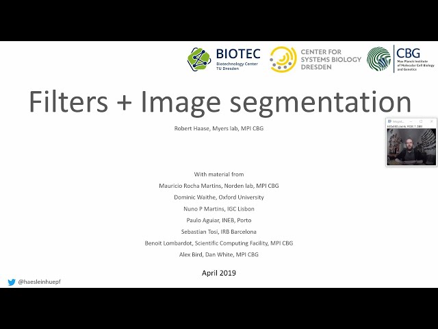 02a Image Filtering and Segmentation