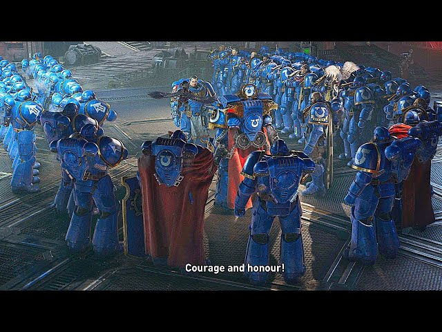 Titus Receives The Laurels Of Victory Scene - Warhammer 40K Space Marine 2