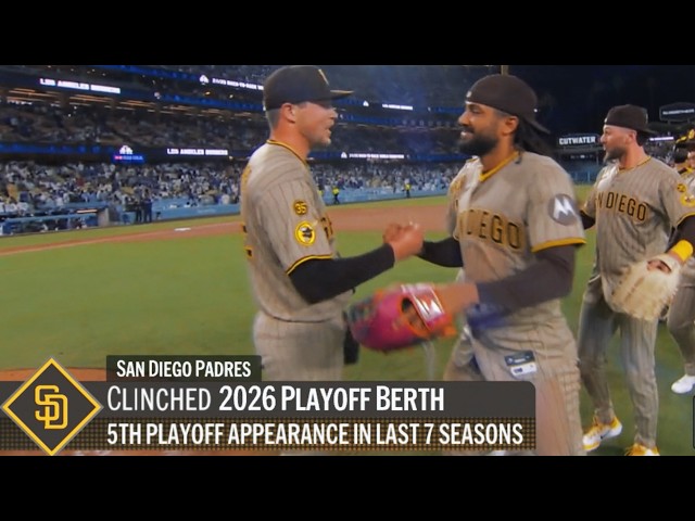 FINAL 3 OUTS: For the first time in team history, Padres make the Postseason in THREE STRAIGHT YEARS