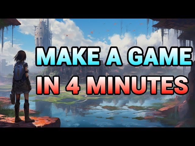 How to Make a “Game” in 4 minutes (For Beginners)