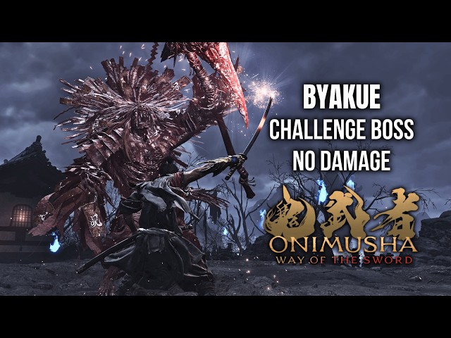 Onimusha: Way of the Sword – Special Challenge Byakue Boss Fight (No Damage)