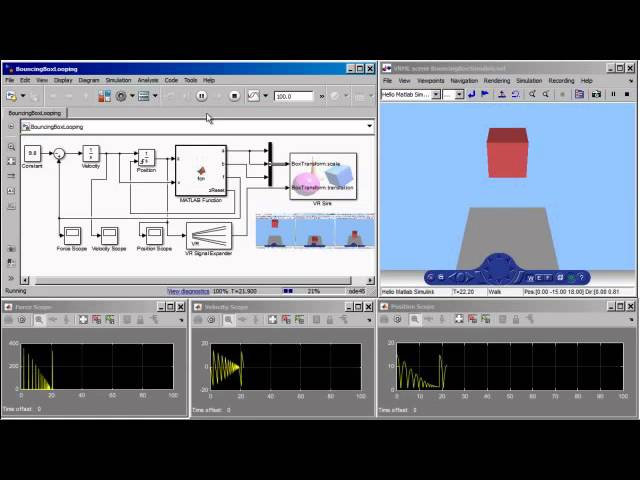 Matlab Simulink Bouncing Box Vrml Demo