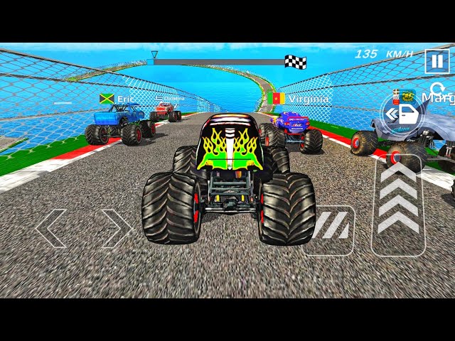 Monster Truck Mega Ramp Extreme Racing - Impossible GT Car Stunts Driving - Gadi game - Android Game