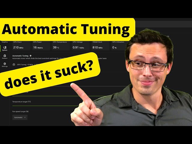Nvidia App Automatic Tuning Review