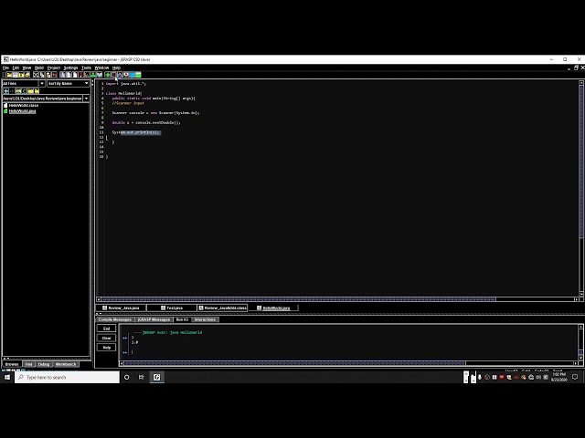 Java Tutorial 9 - Scanner Input