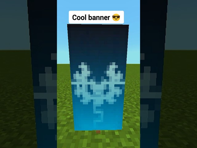 Cool 😎 banner design in Minecraft #shorts #banner #minecraft