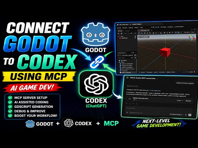 Connect Godot to ChatGPT Codex with MCP (Step-by-Step Tutorial)