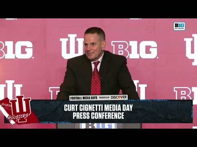 Conferencia de prensa de Curt Cignetti en el día de medios del Big Ten 2026