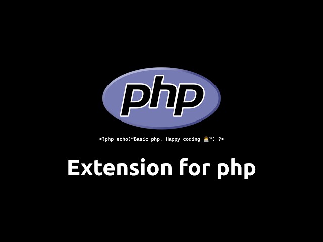 រៀន php - Extension for php - #phpkhmer