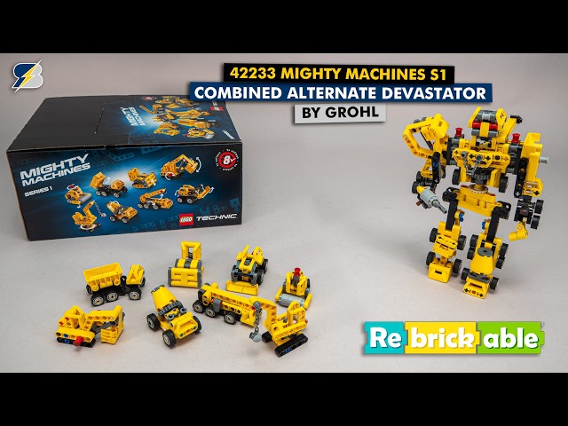 LEGO Technic Mighty Machines Become DEVASTATOR | Rebrickable MOC by grohl