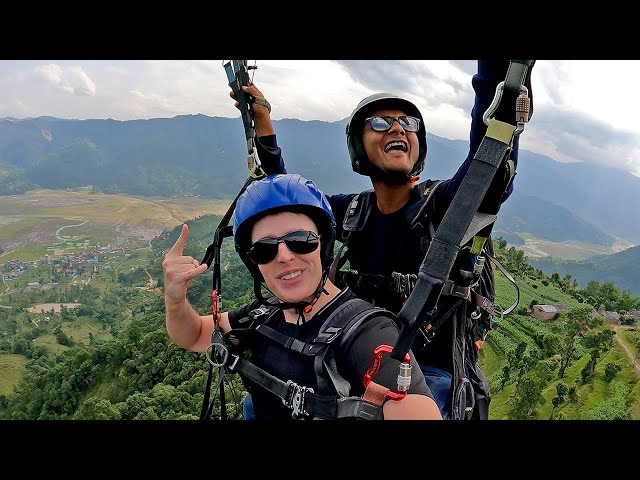 $30 Paragliding in Pokhara, Nepal 🇳🇵