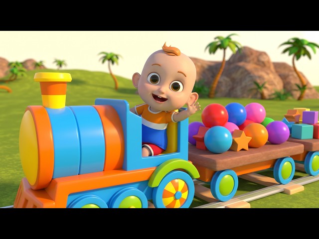 Colour Name Train Song for Kids Fun Learning Adventure With Bright Colors | Little Wheels Kids