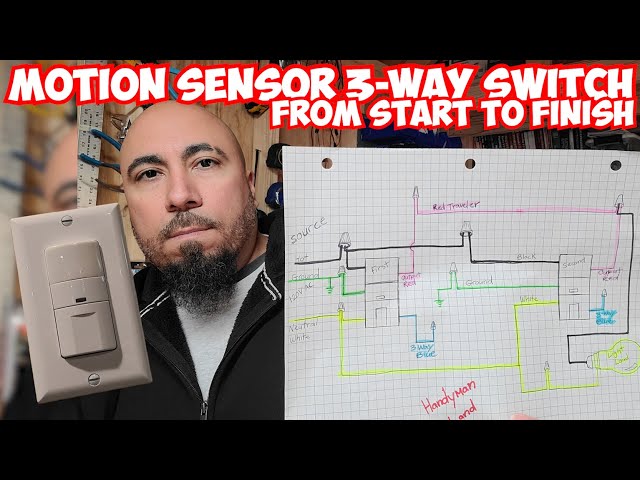 Motion Sensor 3 Way Switch From Start To Finish