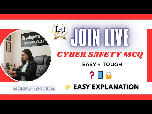 🔴 LIVE | Cyber Safety MCQ Test | Cyber Crime & Online Safety | Easy to Tough Questions