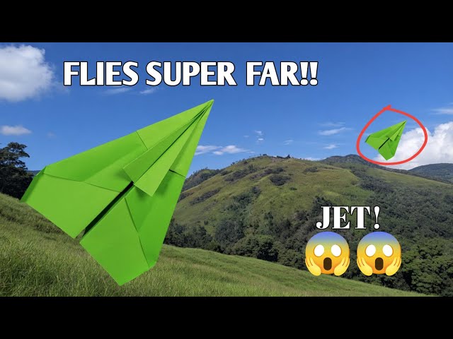 The Ultimate Jet Fighter Paper Airplane | Long Distance King