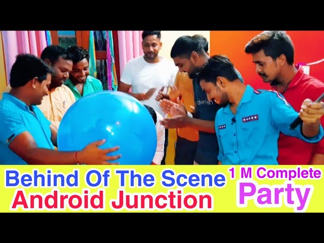 Behind of the scene Android Junction Complete 1 million subscriber Party