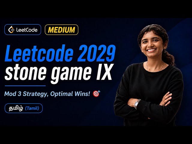 Leetcode 2029 - Stone Game IX | Today's Leetcode Daily Challenge | Tamil
