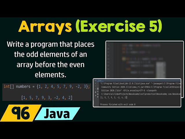 Arrays in Java (Exercise 5)