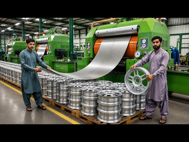 From Metal Sheet to Motorcycle Wheel Rim | Full Factory Manufacturing Process