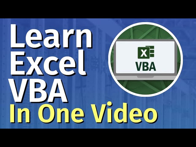 Excel VBA Tutorial for Beginners