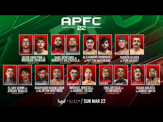 APFC 22 LIVE PRELIMS | #APFC22