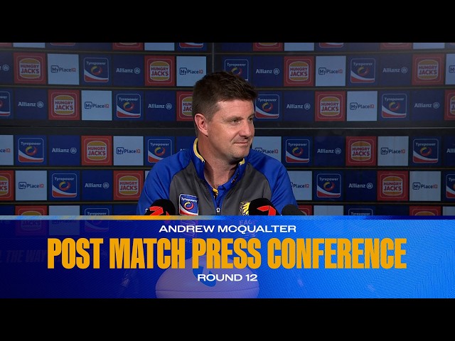 McQualter post-match v Bombers