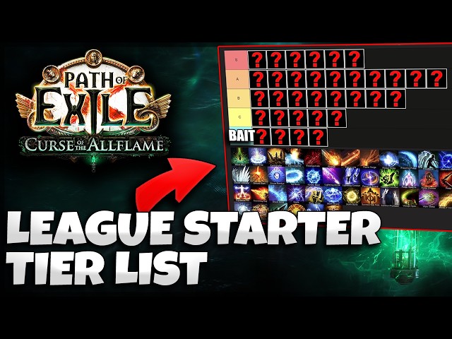 3.29 League Starter Build Tier List - Path of Exile 1 - Curse of the Allflame League