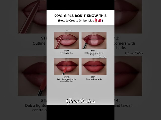 How to Make Your Lips Look Fuller with Lipstick 💋 | Easy Lip Makeup Hack #FullerLips #LipstickHack