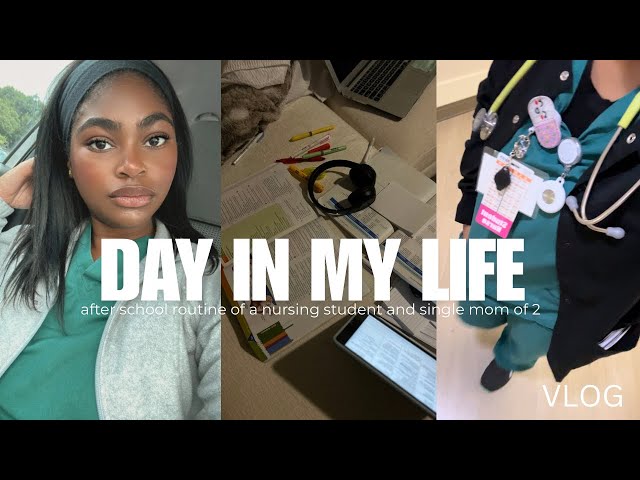DITL | Realistic Night Routine as a Nursing Student & Single Mom of 2