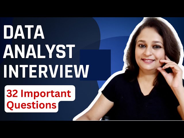 32 Basic Data Analyst Interview Questions | Conceptual, General and Situational Questions & Answers✅
