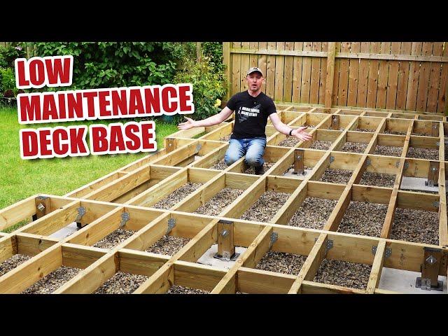 How to build a LOW MAINTENANCE timber decking base